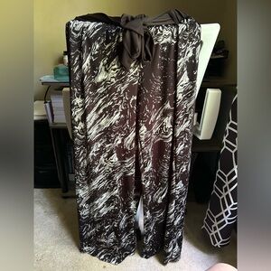 Chic Black and White Women's Wide Leg Pants